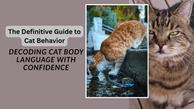 Cat behavior displayed through relaxed posture and expressive body language in a calm setting.