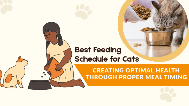 Cat eating from bowl showing the Best Feeding Schedule for Cats for optimal health.